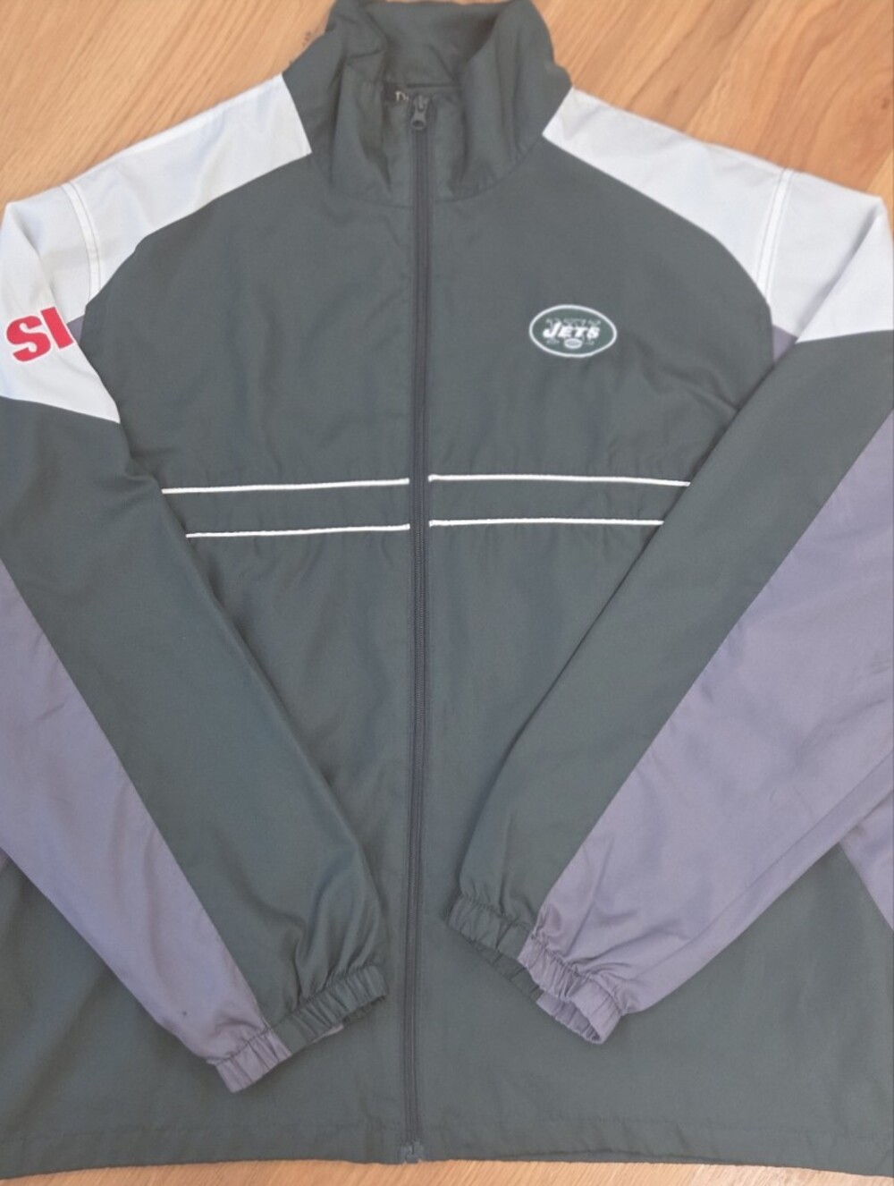 New York Jets Dubrooke Men's Sports Illustrated Green Lightweight Windbreaker XL